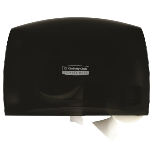 Scott® Essential Coreless Jumbo Roll Toilet Paper Dispenser With Stub Roll, Black